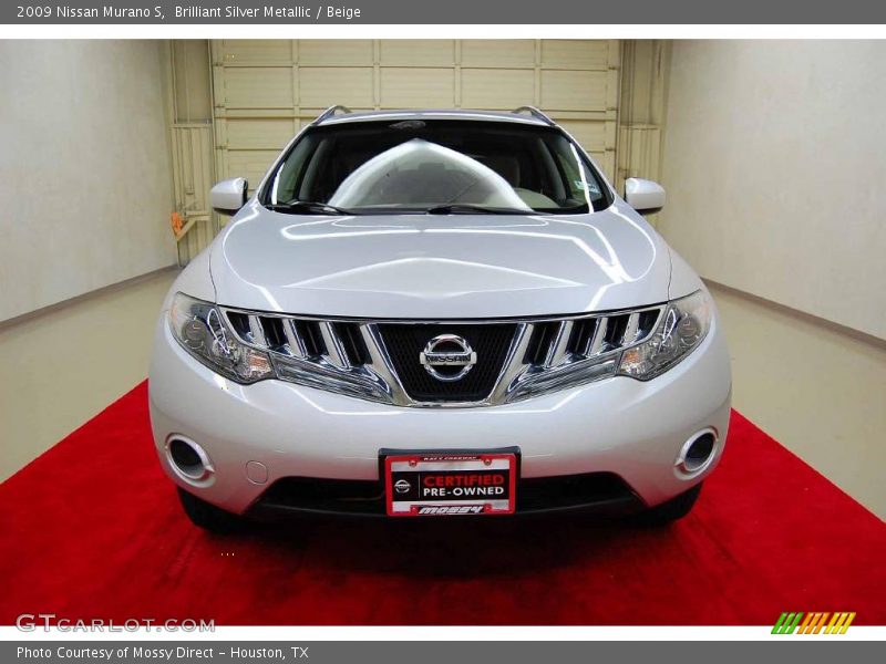 Brilliant Silver Metallic / Beige 2009 Nissan Murano S