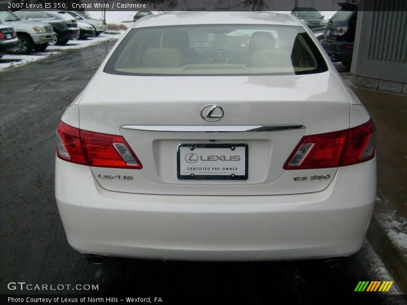 Crystal White / Cashmere 2007 Lexus ES 350