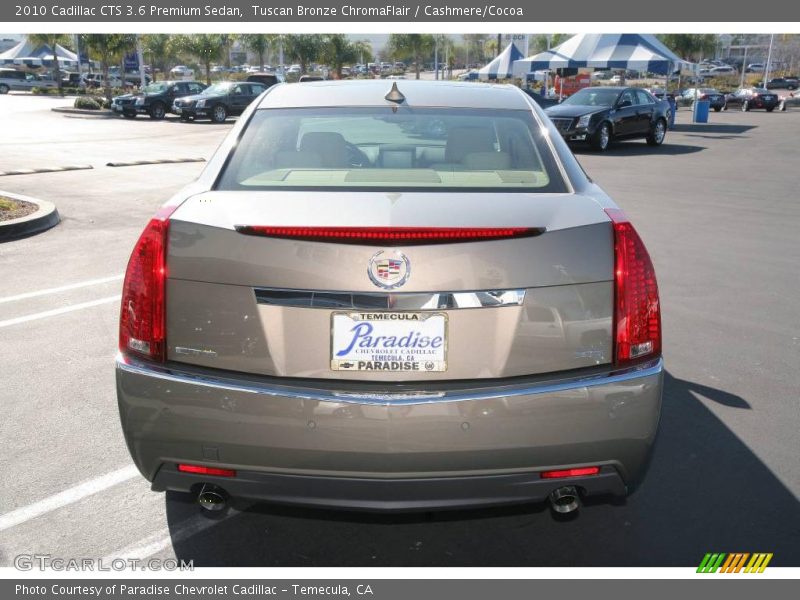 Tuscan Bronze ChromaFlair / Cashmere/Cocoa 2010 Cadillac CTS 3.6 Premium Sedan