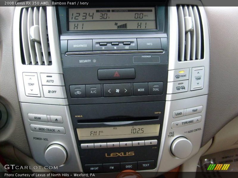Bamboo Pearl / Ivory 2008 Lexus RX 350 AWD