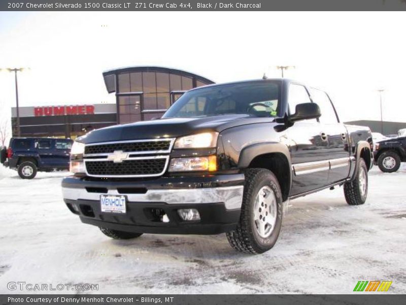 Black / Dark Charcoal 2007 Chevrolet Silverado 1500 Classic LT  Z71 Crew Cab 4x4
