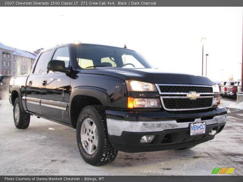 Black / Dark Charcoal 2007 Chevrolet Silverado 1500 Classic LT  Z71 Crew Cab 4x4