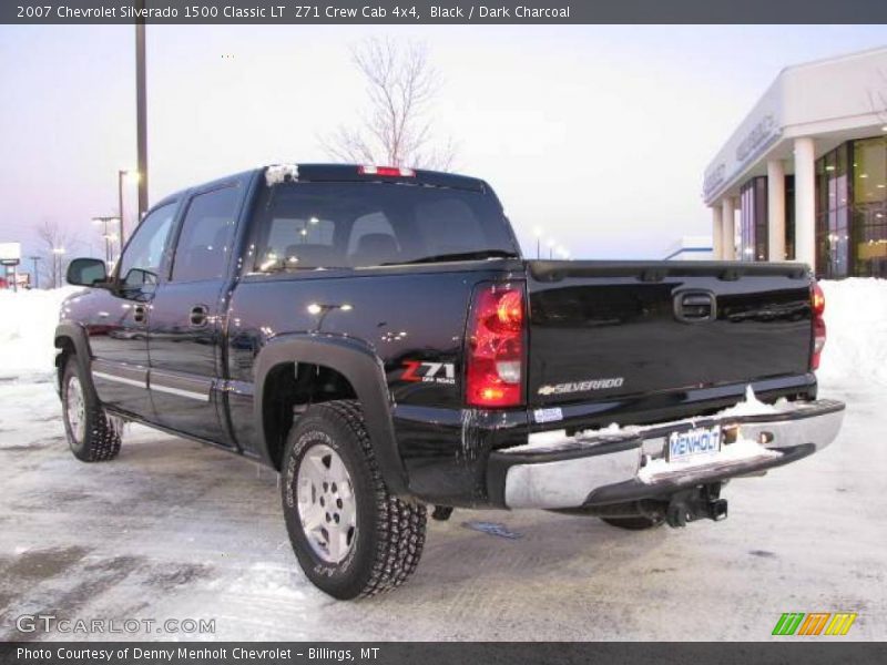 Black / Dark Charcoal 2007 Chevrolet Silverado 1500 Classic LT  Z71 Crew Cab 4x4