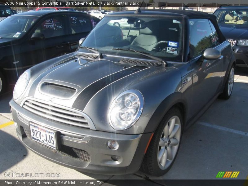 Dark Silver Metallic / Black/Panther Black 2006 Mini Cooper S Convertible