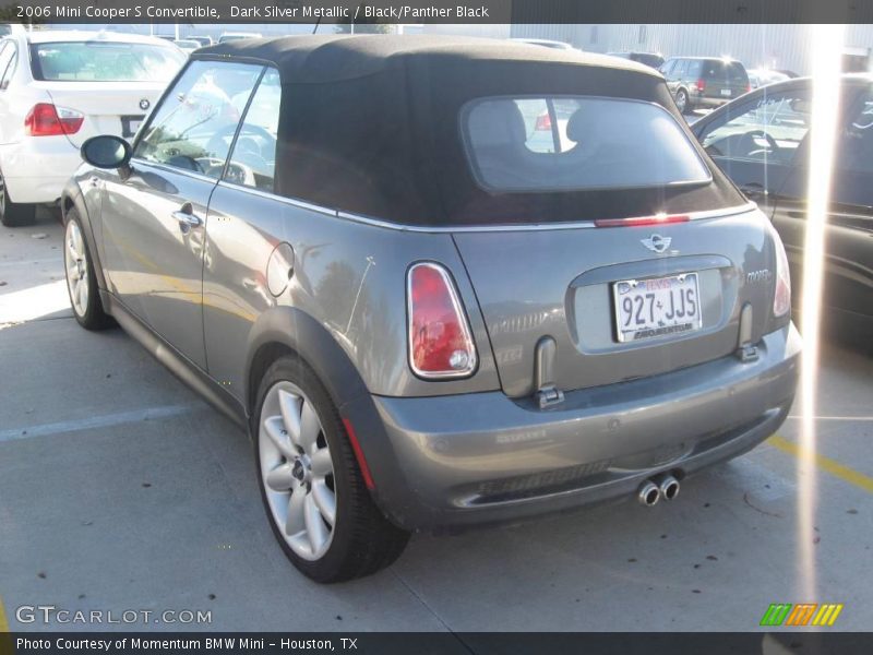 Dark Silver Metallic / Black/Panther Black 2006 Mini Cooper S Convertible
