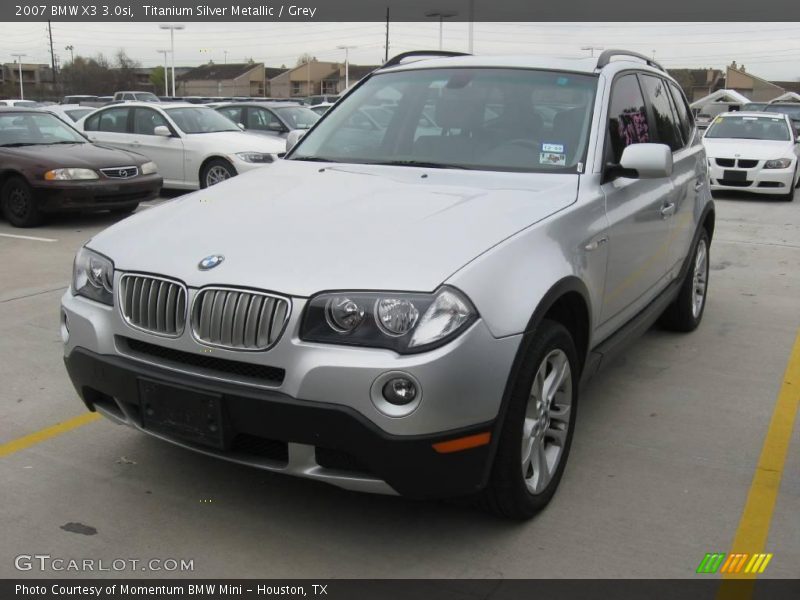 Titanium Silver Metallic / Grey 2007 BMW X3 3.0si