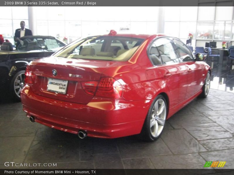 Crimson Red / Beige 2009 BMW 3 Series 335i Sedan