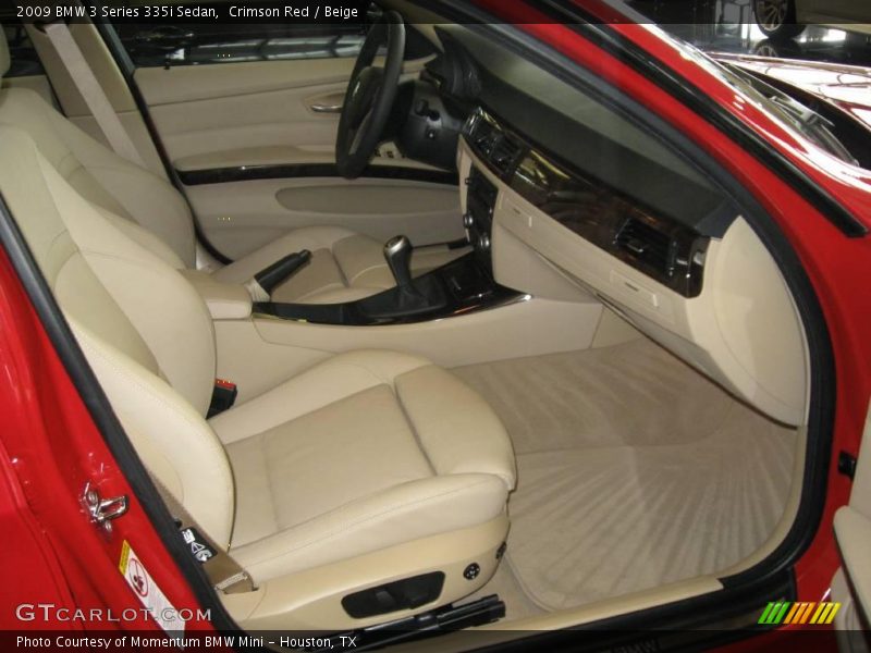 Crimson Red / Beige 2009 BMW 3 Series 335i Sedan