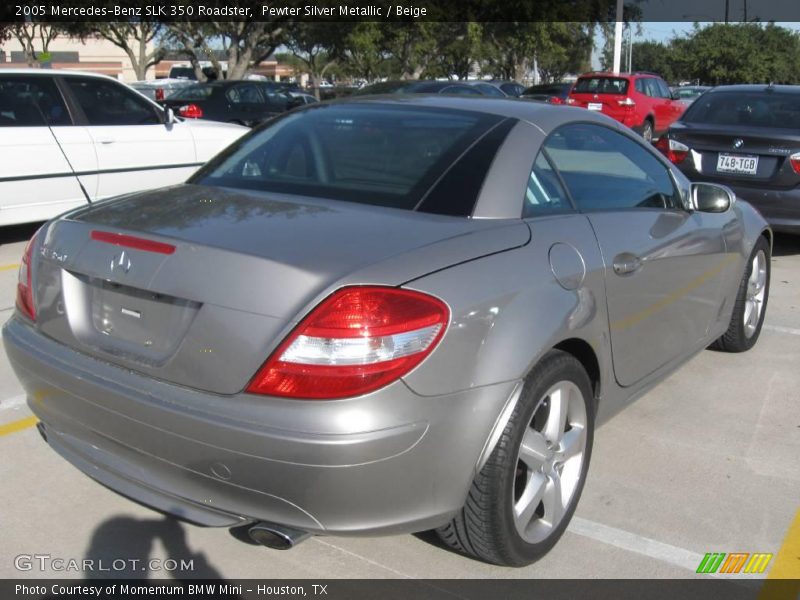 Pewter Silver Metallic / Beige 2005 Mercedes-Benz SLK 350 Roadster