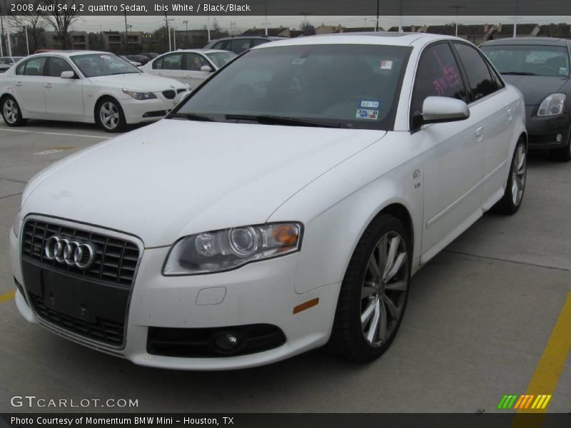 Ibis White / Black/Black 2008 Audi S4 4.2 quattro Sedan