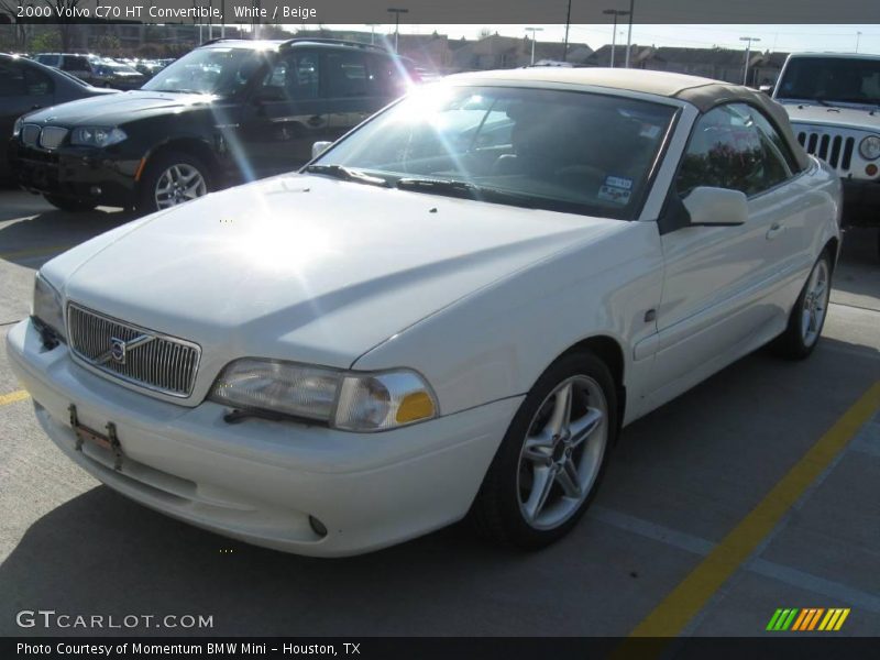 White / Beige 2000 Volvo C70 HT Convertible