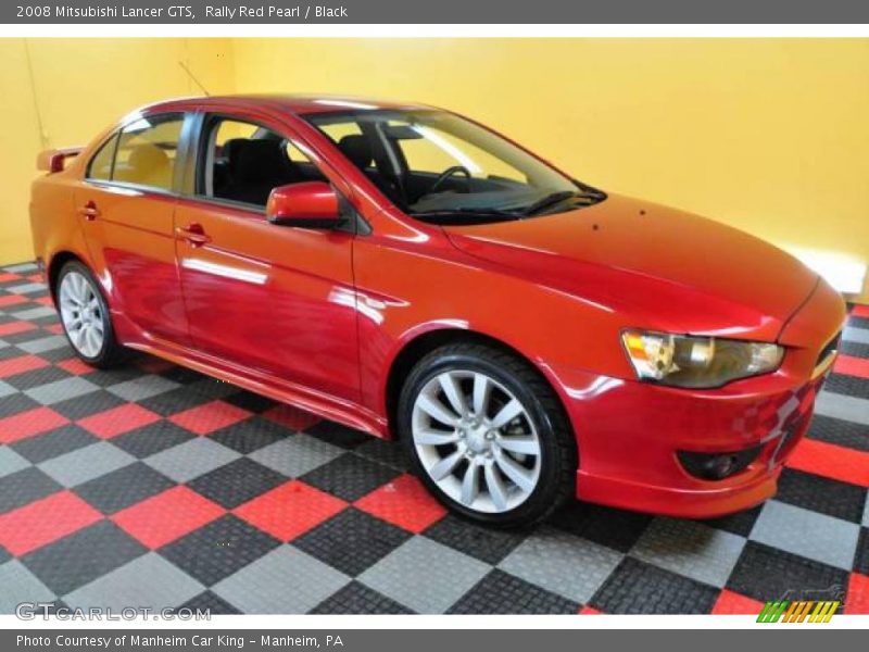 Rally Red Pearl / Black 2008 Mitsubishi Lancer GTS