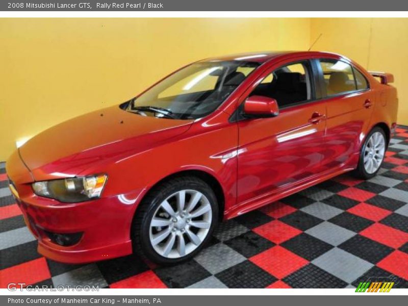 Rally Red Pearl / Black 2008 Mitsubishi Lancer GTS