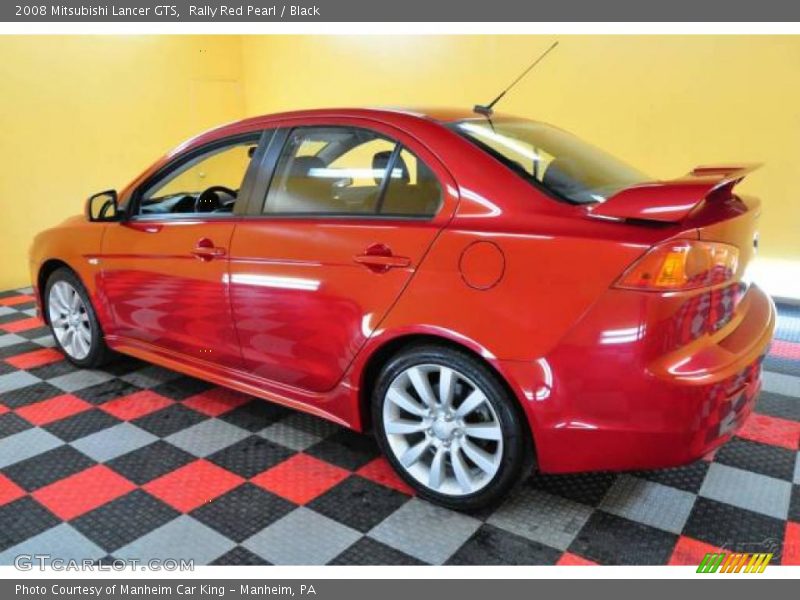 Rally Red Pearl / Black 2008 Mitsubishi Lancer GTS