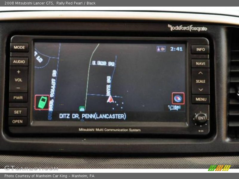 Rally Red Pearl / Black 2008 Mitsubishi Lancer GTS