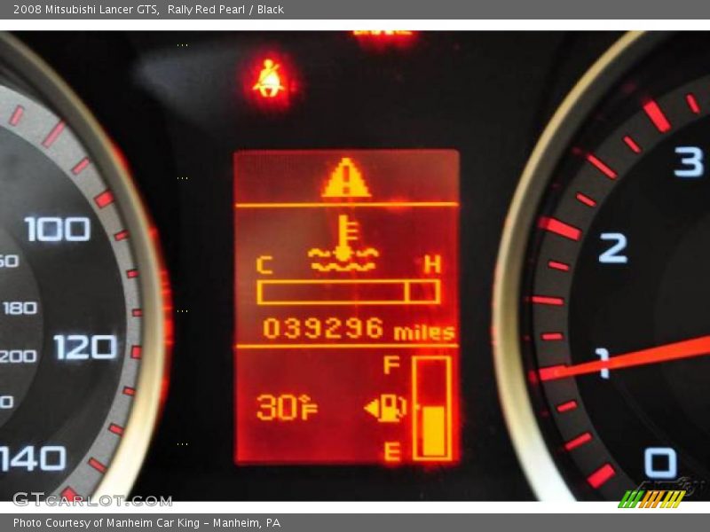 Rally Red Pearl / Black 2008 Mitsubishi Lancer GTS