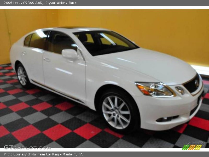 Crystal White / Black 2006 Lexus GS 300 AWD