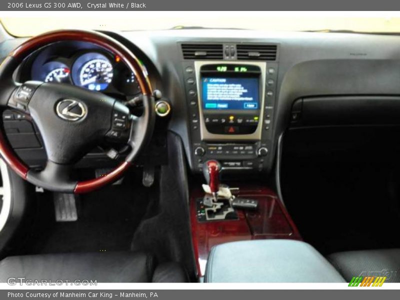 Crystal White / Black 2006 Lexus GS 300 AWD