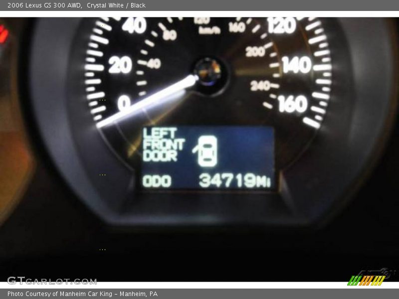 Crystal White / Black 2006 Lexus GS 300 AWD