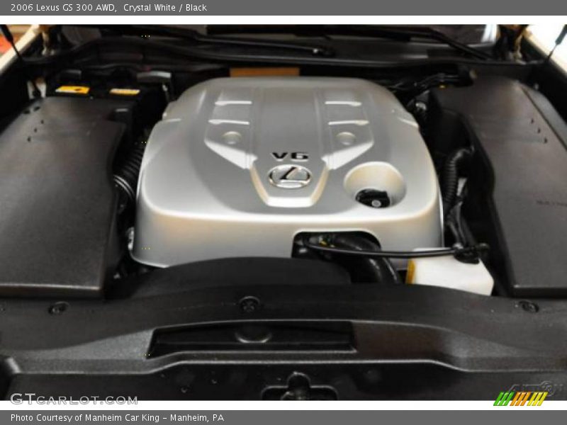 Crystal White / Black 2006 Lexus GS 300 AWD