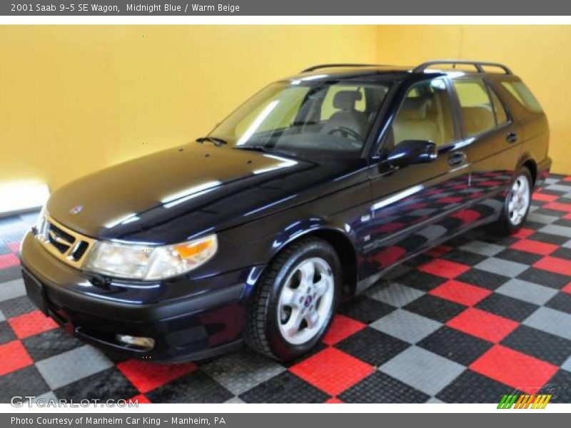 Midnight Blue / Warm Beige 2001 Saab 9-5 SE Wagon