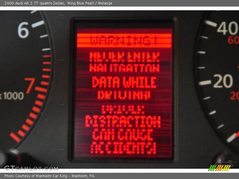 Ming Blue Pearl / Melange 2000 Audi A6 2.7T quattro Sedan