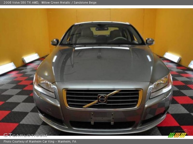 Willow Green Metallic / Sandstone Beige 2008 Volvo S80 T6 AWD