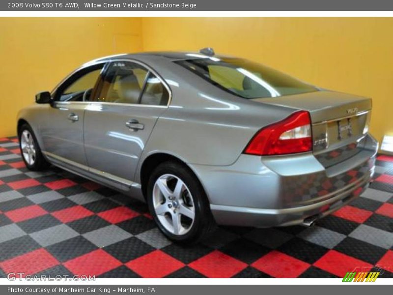 Willow Green Metallic / Sandstone Beige 2008 Volvo S80 T6 AWD