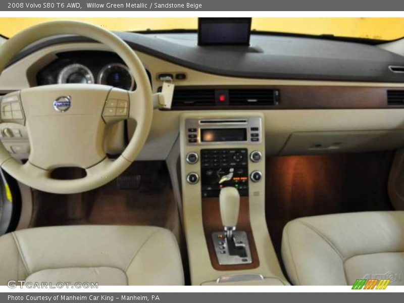 Willow Green Metallic / Sandstone Beige 2008 Volvo S80 T6 AWD
