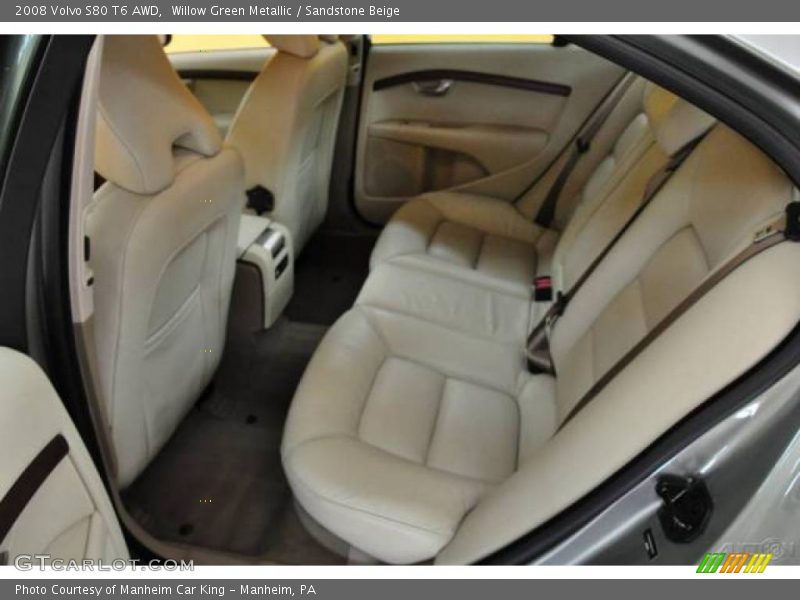 Willow Green Metallic / Sandstone Beige 2008 Volvo S80 T6 AWD