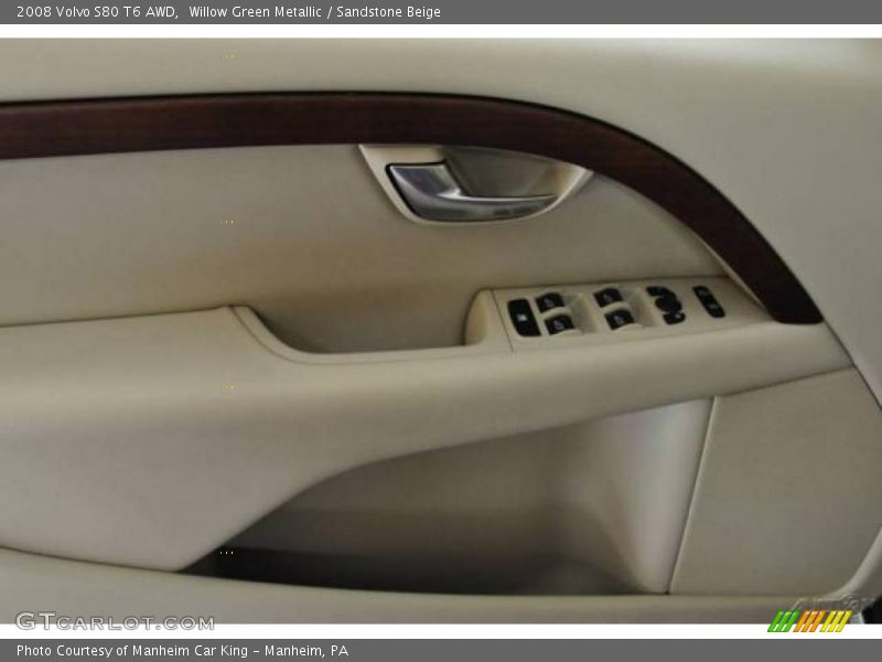 Willow Green Metallic / Sandstone Beige 2008 Volvo S80 T6 AWD
