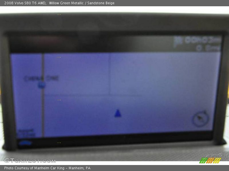 Willow Green Metallic / Sandstone Beige 2008 Volvo S80 T6 AWD