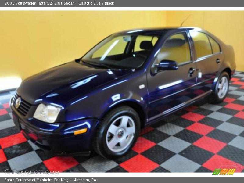 Galactic Blue / Black 2001 Volkswagen Jetta GLS 1.8T Sedan