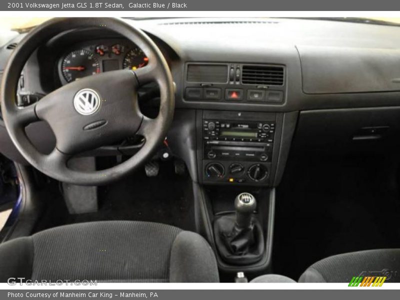 Galactic Blue / Black 2001 Volkswagen Jetta GLS 1.8T Sedan