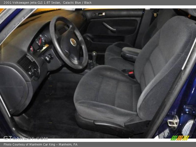 Galactic Blue / Black 2001 Volkswagen Jetta GLS 1.8T Sedan