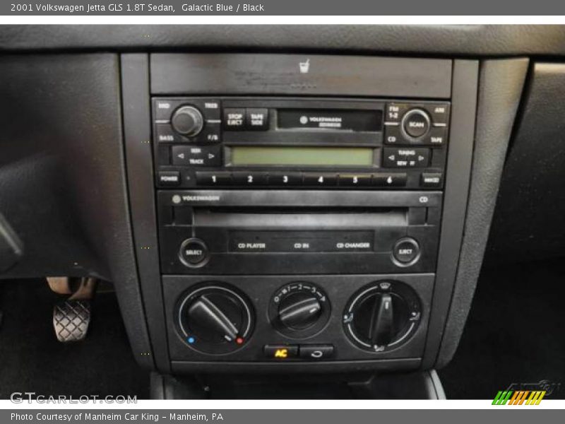 Galactic Blue / Black 2001 Volkswagen Jetta GLS 1.8T Sedan