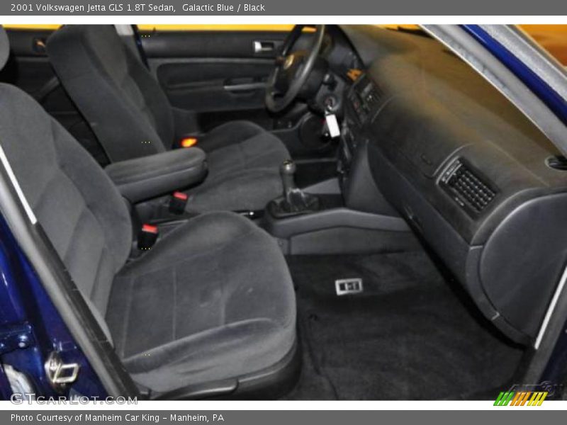 Galactic Blue / Black 2001 Volkswagen Jetta GLS 1.8T Sedan
