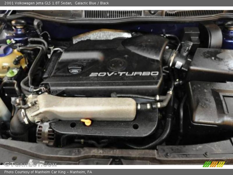 Galactic Blue / Black 2001 Volkswagen Jetta GLS 1.8T Sedan