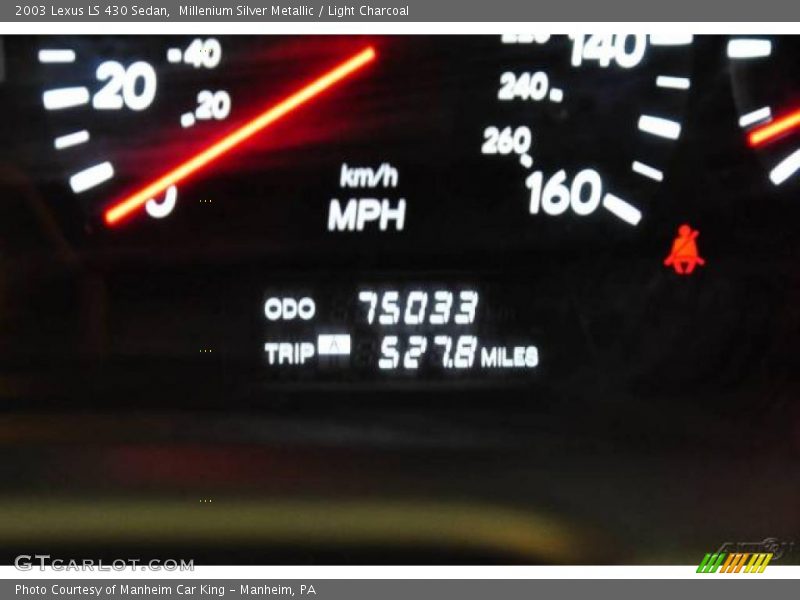 Millenium Silver Metallic / Light Charcoal 2003 Lexus LS 430 Sedan