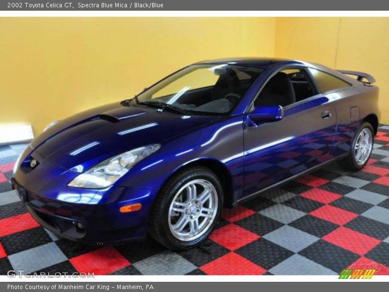 Spectra Blue Mica / Black/Blue 2002 Toyota Celica GT