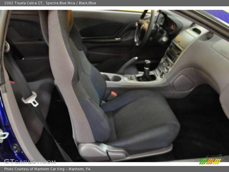 Spectra Blue Mica / Black/Blue 2002 Toyota Celica GT
