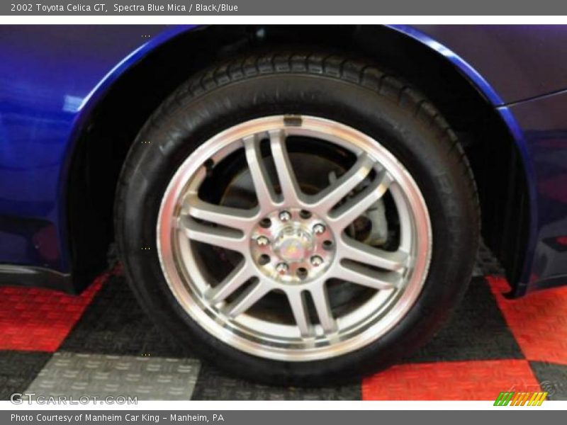 Spectra Blue Mica / Black/Blue 2002 Toyota Celica GT