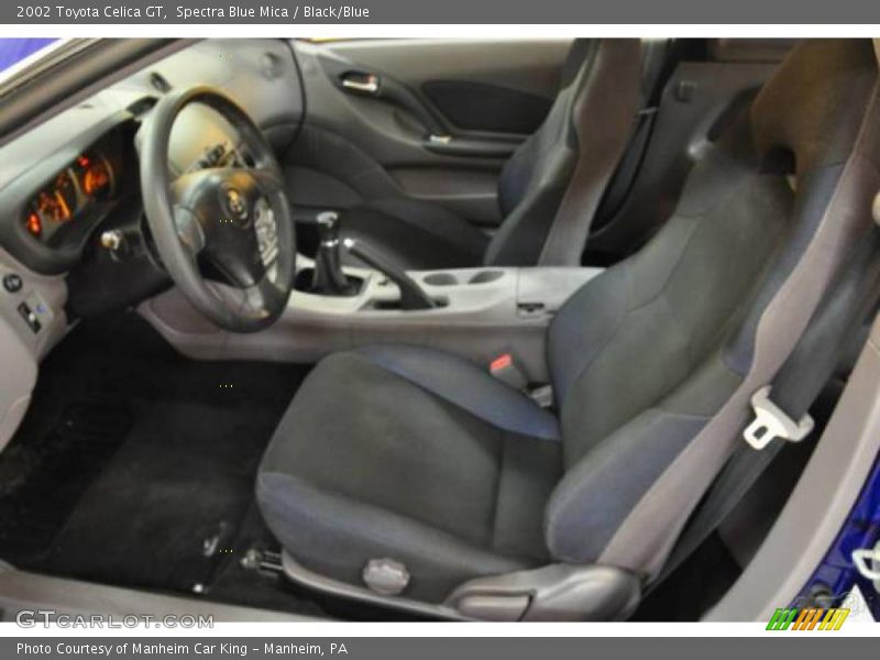 Spectra Blue Mica / Black/Blue 2002 Toyota Celica GT