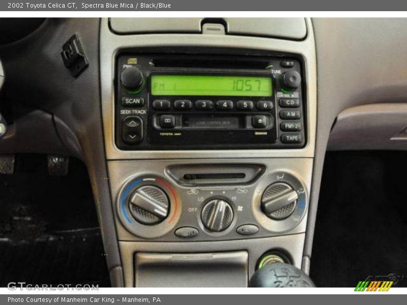 Spectra Blue Mica / Black/Blue 2002 Toyota Celica GT