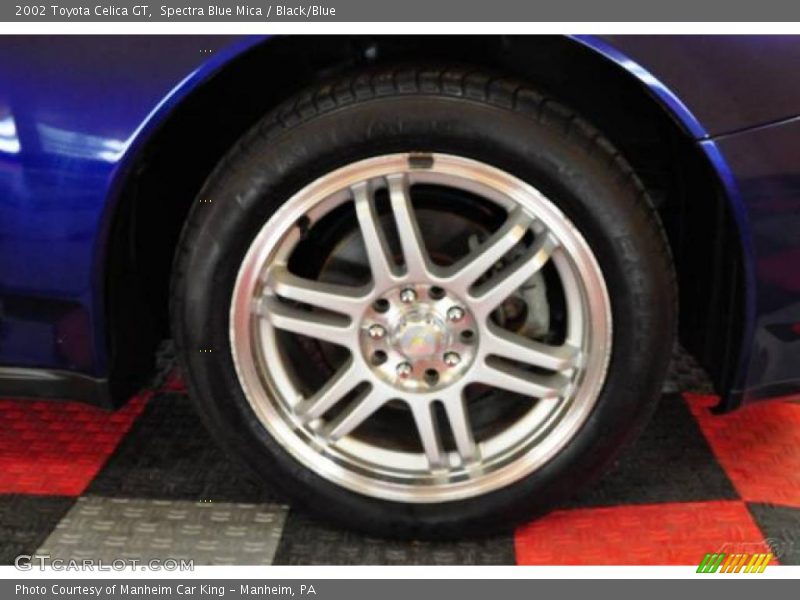 Spectra Blue Mica / Black/Blue 2002 Toyota Celica GT