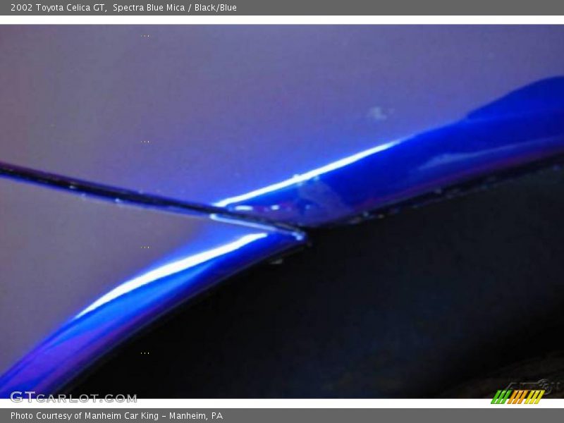 Spectra Blue Mica / Black/Blue 2002 Toyota Celica GT