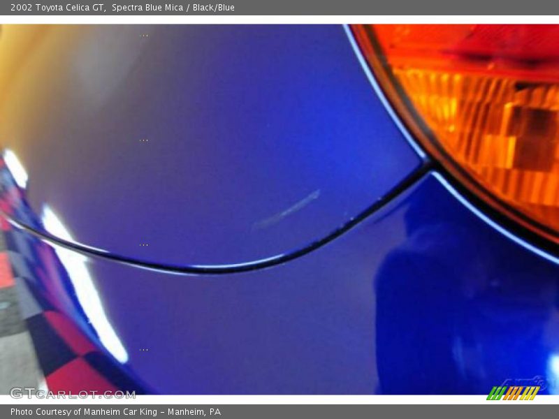 Spectra Blue Mica / Black/Blue 2002 Toyota Celica GT