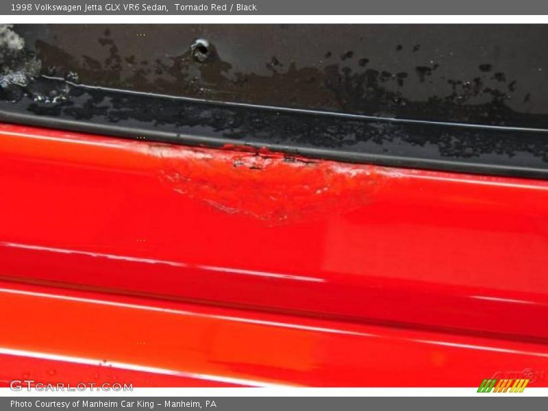 Tornado Red / Black 1998 Volkswagen Jetta GLX VR6 Sedan