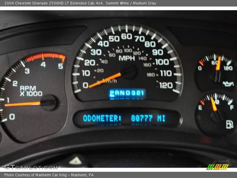 Summit White / Medium Gray 2004 Chevrolet Silverado 2500HD LT Extended Cab 4x4