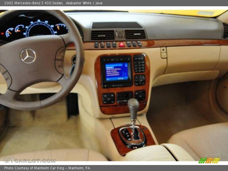 Alabaster White / Java 2002 Mercedes-Benz S 430 Sedan